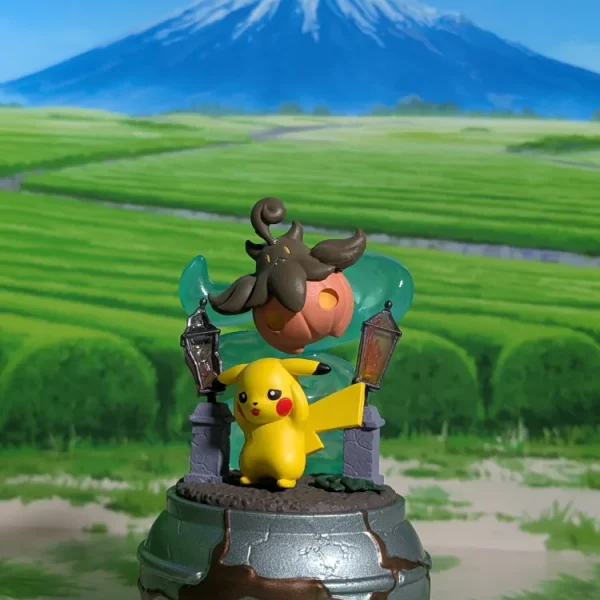 Re-Ment Pokémon Little Night Collection Vol.2 - Pikachu & Pitrouille | Pumpkaboo | Bokeibou (~10cm)