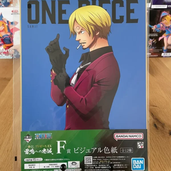 One Piece - Shikishi A4 Sanji - Ichiban Kuji Raimeie no Chuusei (Lot F)