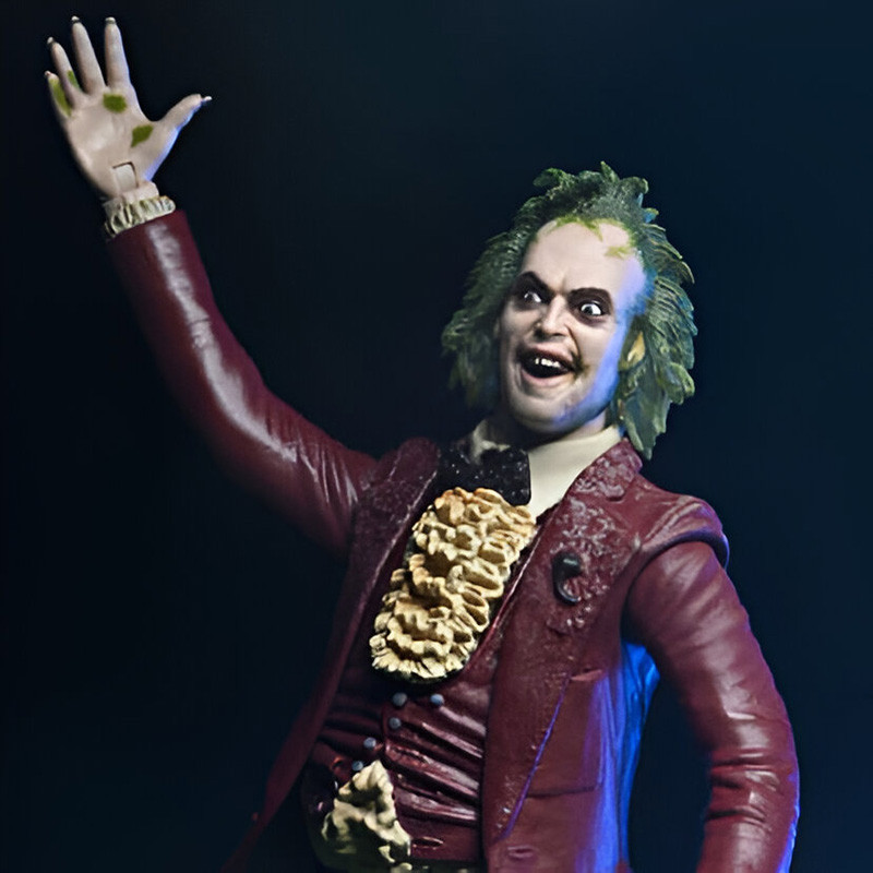 BEETLEJUICE Figurine Beetlejuice Red Tuxedo Neca