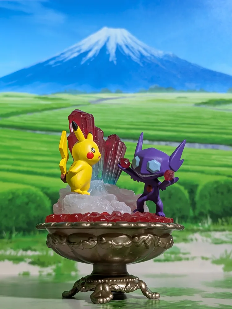 Re-Ment Pokémon Gemstone Collection 2 - Pikachu & Ténéfix | Sableye (~10cm)