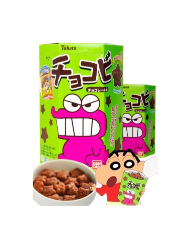 Snack de Chocolate Shin Chan Chocobi con Sticker