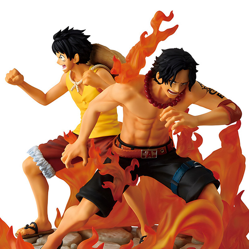 ONE PIECE Figurine Ace & Luffy Ichibansho Dramatic Memories Bandai
