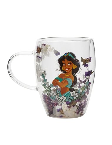 DISNEY TAZA CRISTAL FLORES SECAS JAZMINE