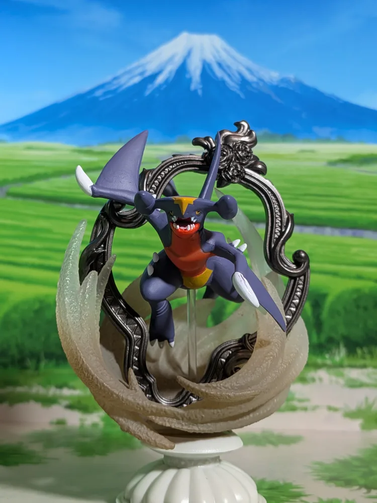Re-Ment Pokémon - Carchacrok | Garchomp - Decorative Frame Collection 2
