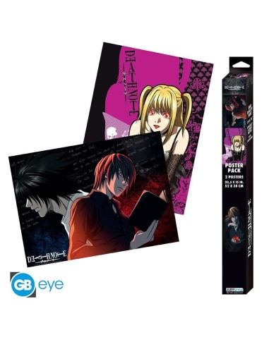 DEATH NOTE - Set 2 Chibi Posters - L vs Light & Misa (52x38)