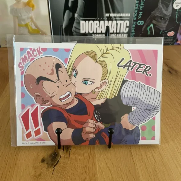 Dragon Ball - Ichiban Kuji - Lot I Tableau Canvas Board 15*21cm C-18 & Krillin