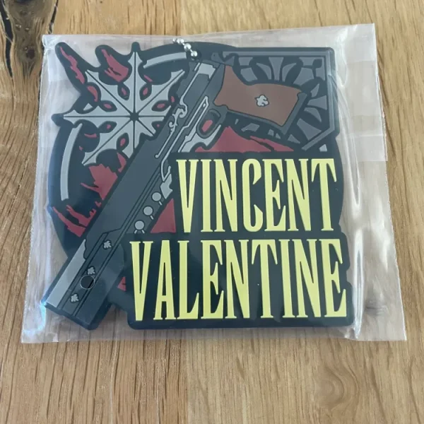 Final Fantasy - Porte Clés Caoutchouc Vincent Valentine 7 cm