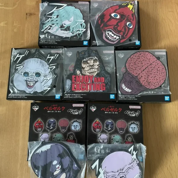 Berserk – Set of 7 Ichiban Kuji Coasters with Box (G Prize)