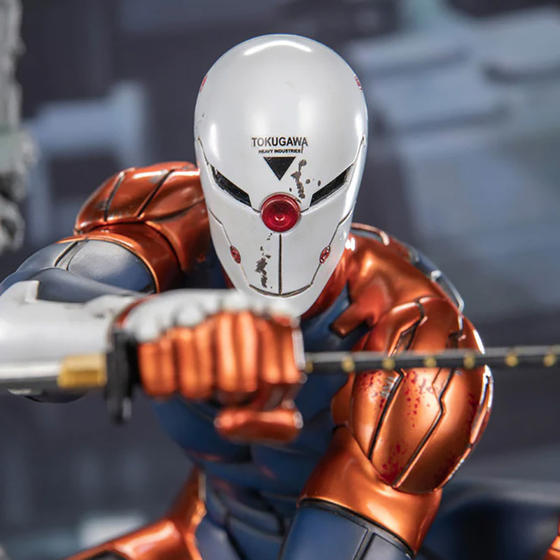 METAL GEAR SOLID Statue Cyborg Ninja Gray Fox F4F