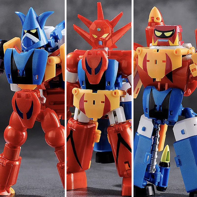GETTER ROBO G Set Figurines Dynamic Change Getter Robo FREEing