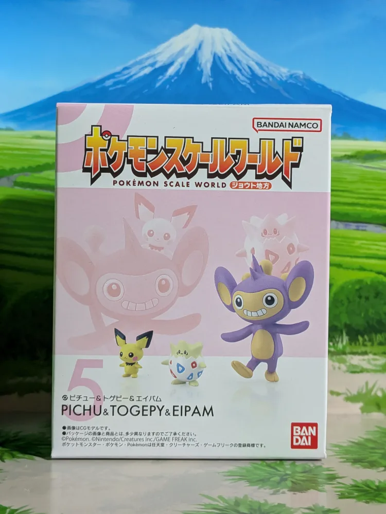 Pokémon Scale World Johto - Pichu, Togepi & Capumain | Pichu, Togepi & Aipom (Neuf)