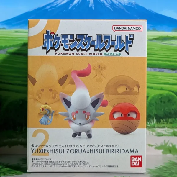 Pokémon Scale World Hisui - Créhelf, Zorua (Forme de Hisui) & Voltorbe (Forme de Hisui) | Uxie, Hisuian Zorua & Hisuian Voltorb (Neuf)