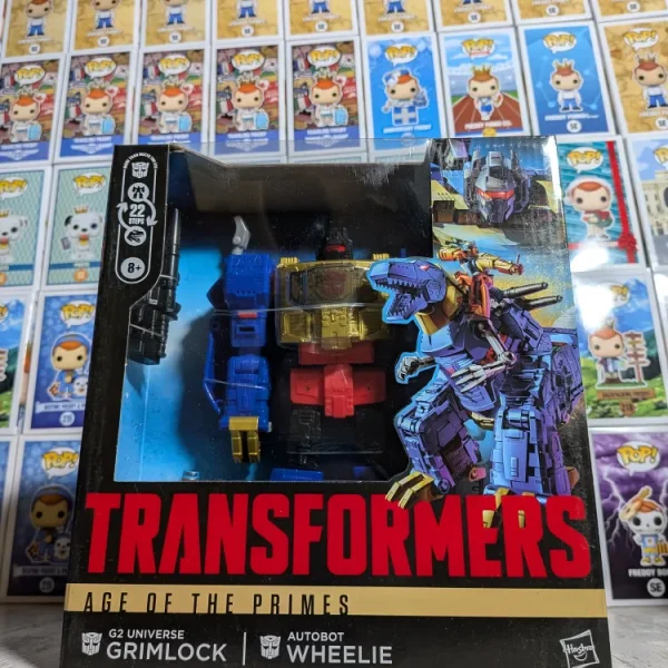 Transformers Age of the Primes - Leader Class : G2 Universe Grimlock & Autobot Wheelie