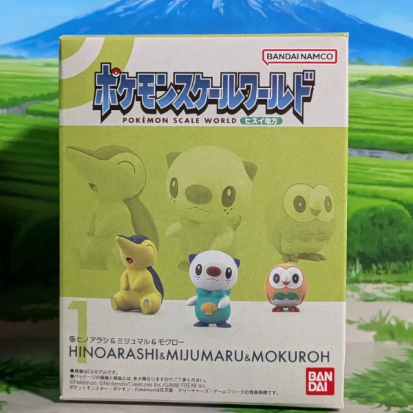 Pokémon Scale World Hisui - Héricendre, Moustillon & Brindibou | Cyndaquil, Oshawott & Rowlet (Neuf)