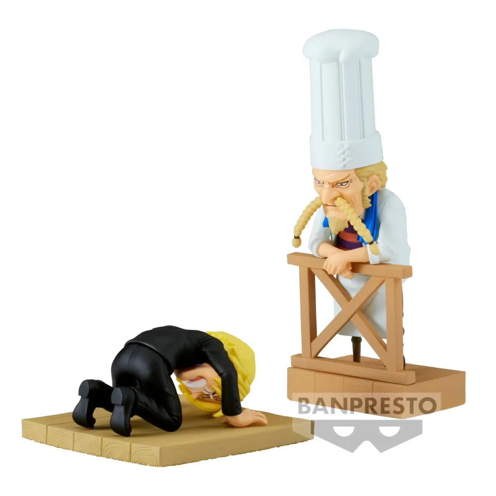 One Piece – Figurine Sanji & Zeff WCF Log Stories 8 cm Banpresto