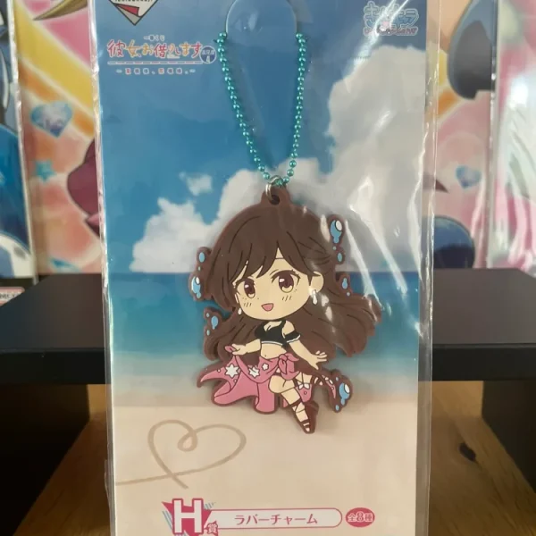 Rent-A-Girlfriend – Chizuru Mizuhara Love Version Ichiban Kuji Manzokudo Rubber Keychain 4 Pack H 6.5 cm
