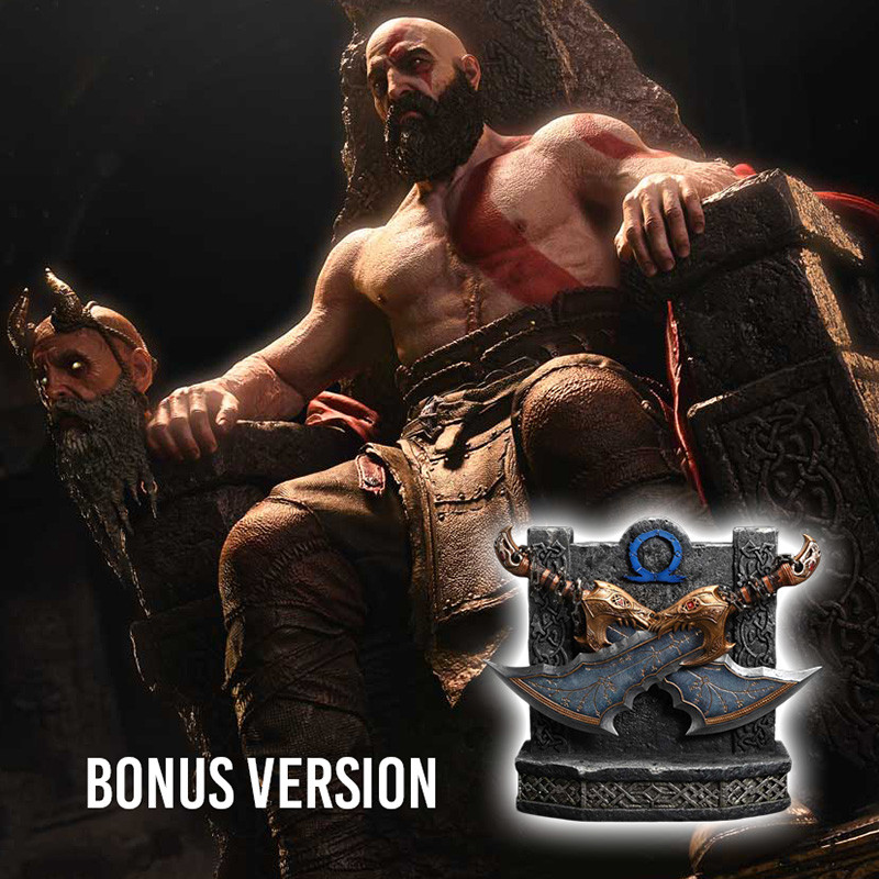 GOD OF WAR Ragnarok Statue Master Thyself Kratos Throne Legacy Bonus Version Prime 1 Studio