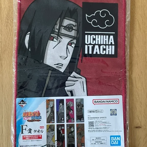 Naruto Shippuden - Serviette Itachi Uchiha 60x20 cm - Ichiban Kuji Naruto: Tsumugareruhi no Ishi Lot F