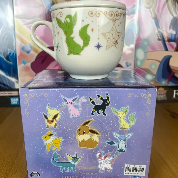 Pokémon – Mug avec couvercle Givrali & Phyllali Ichiban Kuji Évoli & Starlight Night 9 cm