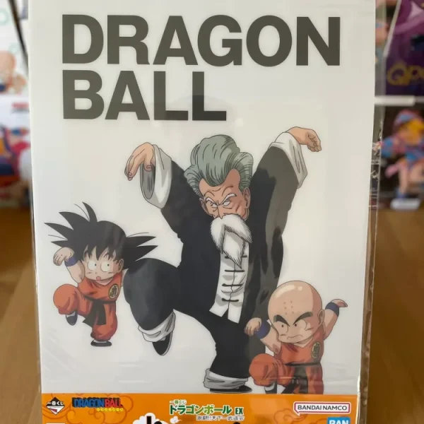 Dragon Ball - Poster plastique A3 Jackie Chun, Krillin & Son Goku - Ichiban Kuji Dragon Ball EX Gekitou!! Tenkaichi Budoukai (Lot I)