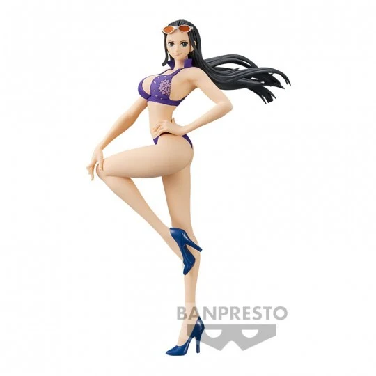 One Piece – Figurine Nico Robin Grandline Girls on Vacation Purple 19 cm Banpresto