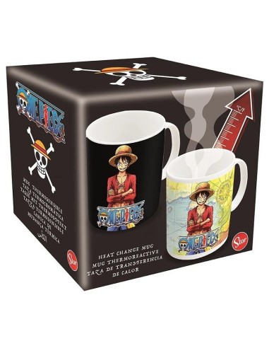 ONE PIECE TAZA TERMICA LUFFY MAPA