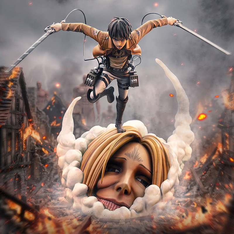 ATTACK ON TITAN Statue Eren Yeager Art Scale Iron Studios