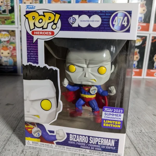 Funko pop Heroes Warner 100 #474 - Bizarro Superman (SC2023)