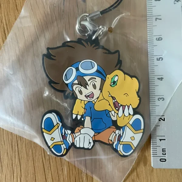 Digimon – Agumon & Taichi Ichiban Kuji Rubber Keychain 5 cm Bandai Spirits