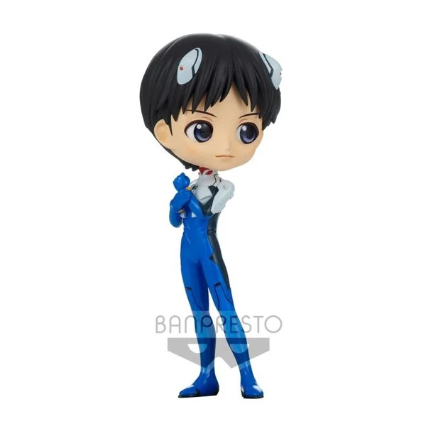 Evangelion – Figurine Shinji Ikari QPosket Plugsuit Style Blue 14 cm Banpresto