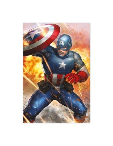 POSTER MARVEL CAPITAN AMERICA UNDER FIRE