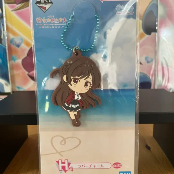 Rent-A-Girlfriend – Porte-clés caoutchouc Chizuru Mizuhara Love Version Ichiban Kuji Manzokudo 4 Lot H 6,5 cm