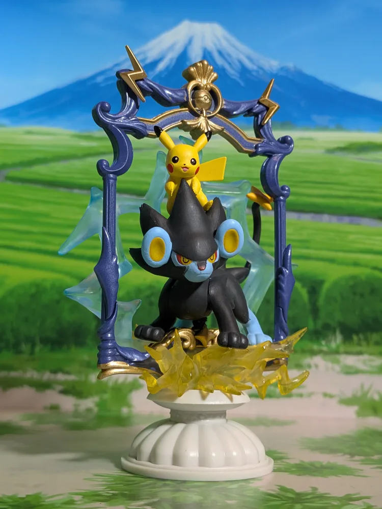 Re-Ment Pokémon - Pikachu & Luxray | Rentorar - Decorative Frame Collection 2
