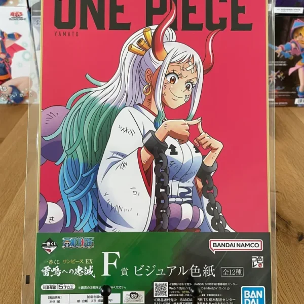 One Piece - Shikishi A4 Yamato - Ichiban Kuji Raimeie no Chuusei (Lot F)