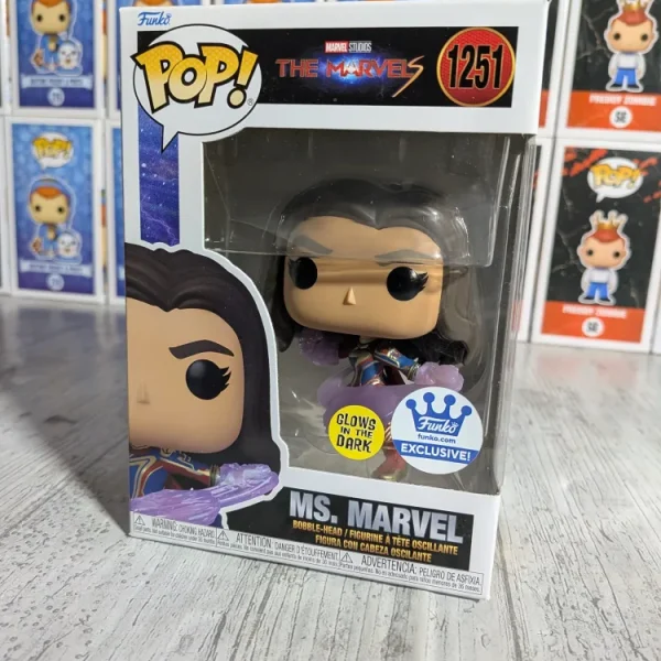 Funko pop Marvel Studios The Marvels #1251 - Ms. Marvel (Glow)