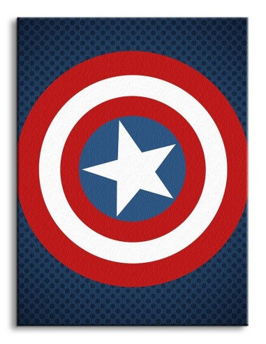 MARVEL - LIENZO 30X40 CM CAPITAN AMERICA ESCUDO