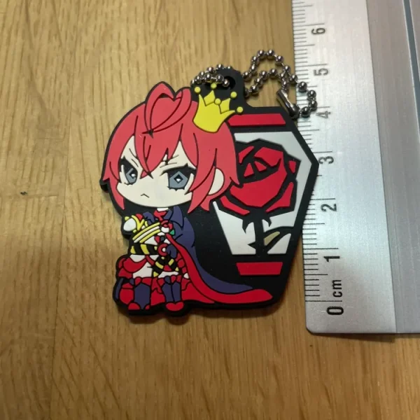 Twisted Wonderland – Porte-clés Riddle Rosehearts Rubber Mascot Part 1 SEGA 5 cm