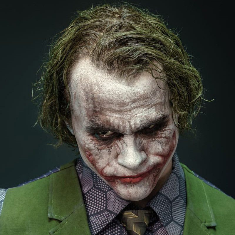 BATMAN The Dark Knight Buste Taille Réelle The Joker Queen Studios