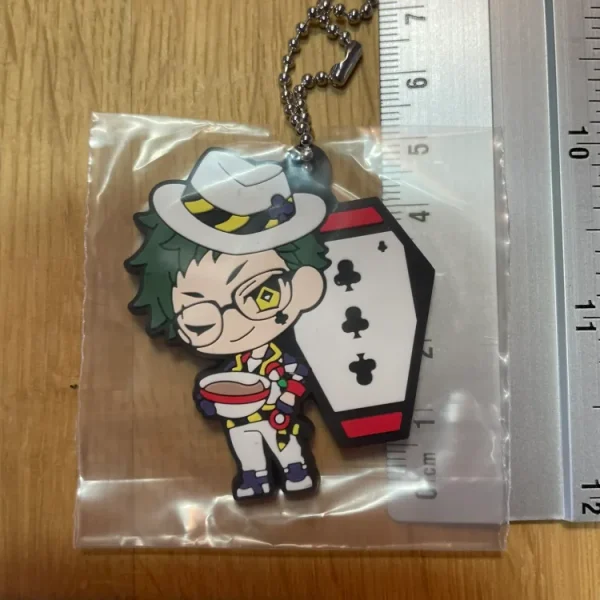 Twisted Wonderland – Porte-clés Trey Clover Rubber Mascot Part 1 SEGA 5 cm