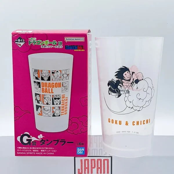 Dragon Ball - ICHIBAN KUJI - Lot G Verre Plastique Goku & Chichi