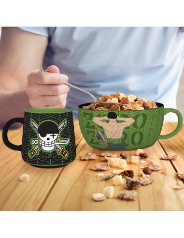 SET DE DESAYUNO CON TAZA Y CUENCO ZORO ONE PIECE