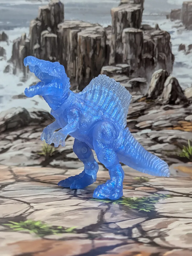 Blokees - Jurassic World Terraventure Ts01 - Spinosaurus (Translucent Blue) (~9cm)