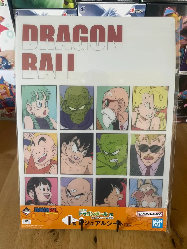 Dragon Ball - A3 plastic poster Announcer, Goku & co - Ichiban Kuji Dragon Ball EX Gekitou!! Tenkaichi Budoukai (Batch I)
