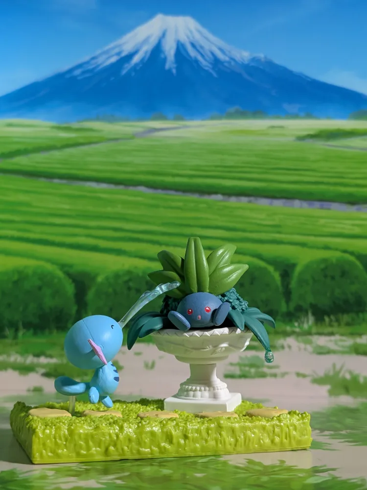 Re-Ment Pokémon - Axoloto / Wooper & Mystherbe / Oddish - Pokémon Garden
