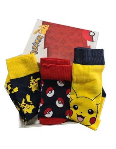 Set 3 calcetines Pokemon adulto surtido