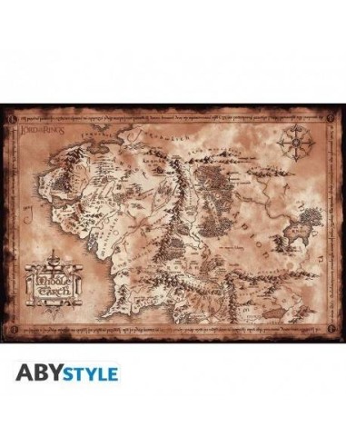 EL SEÑOR DE LOS ANILLOS - Póster "Mapa" (91,5x61)