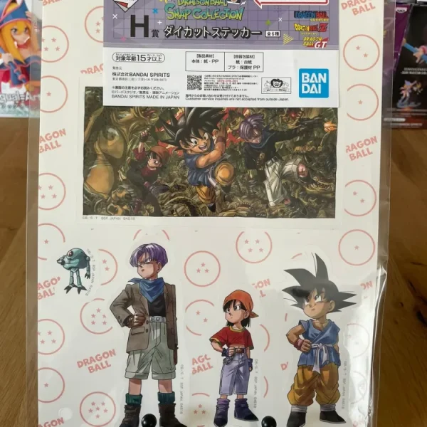 Dragon Ball GT - Sticker sheet Goku Pan Trunks - Ichiban Kuji Snap Collection (Lot H)