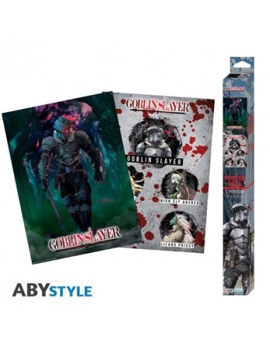 GOBLIN SLAYER - Set 2 carteles de Chibi - Groupe & Slayer (52x38)