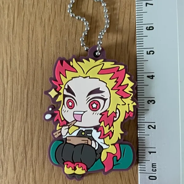 Demon Slayer – Porte-clés Kyojuro Rengoku Bancho Rubber Mugen Train Banpresto
