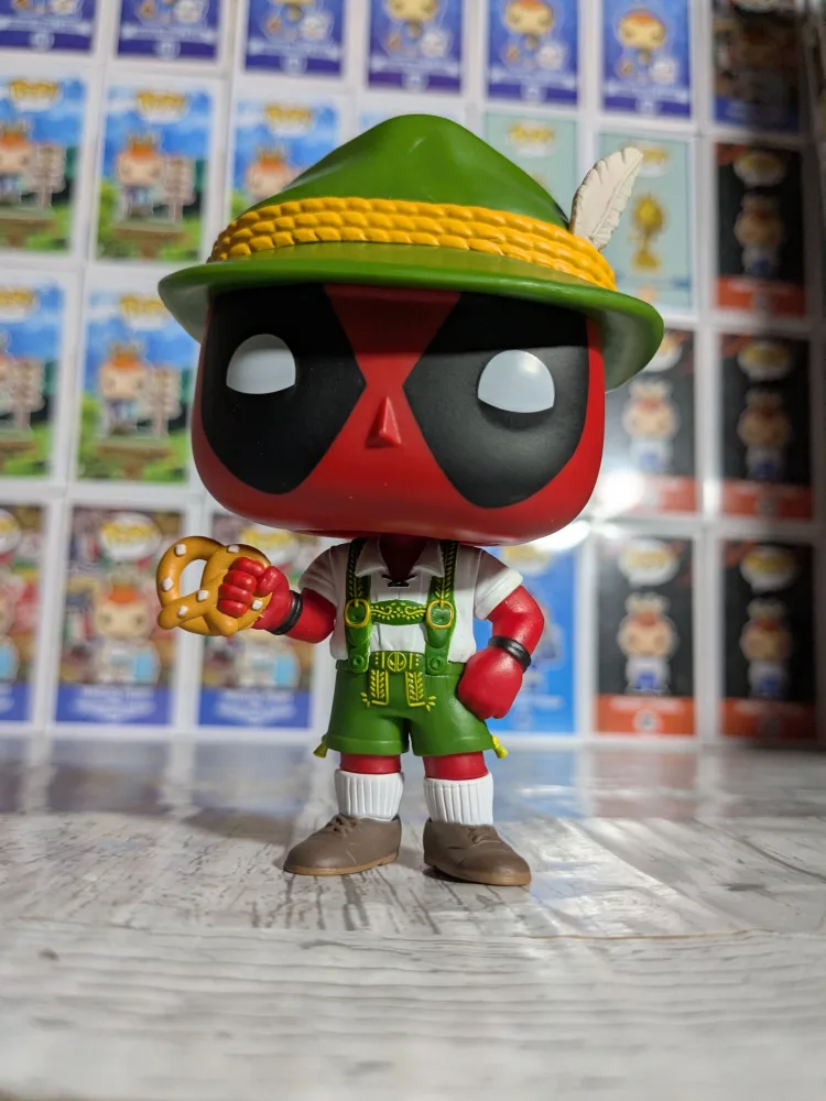 Funko pop Marvel Comics #1341 - Lederhosen Deadpool (Opened)